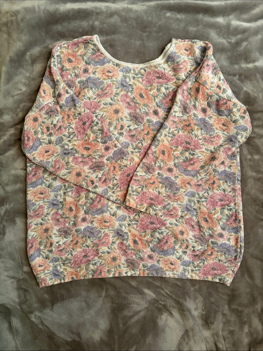 Vintage Floral Crewneck Sweater